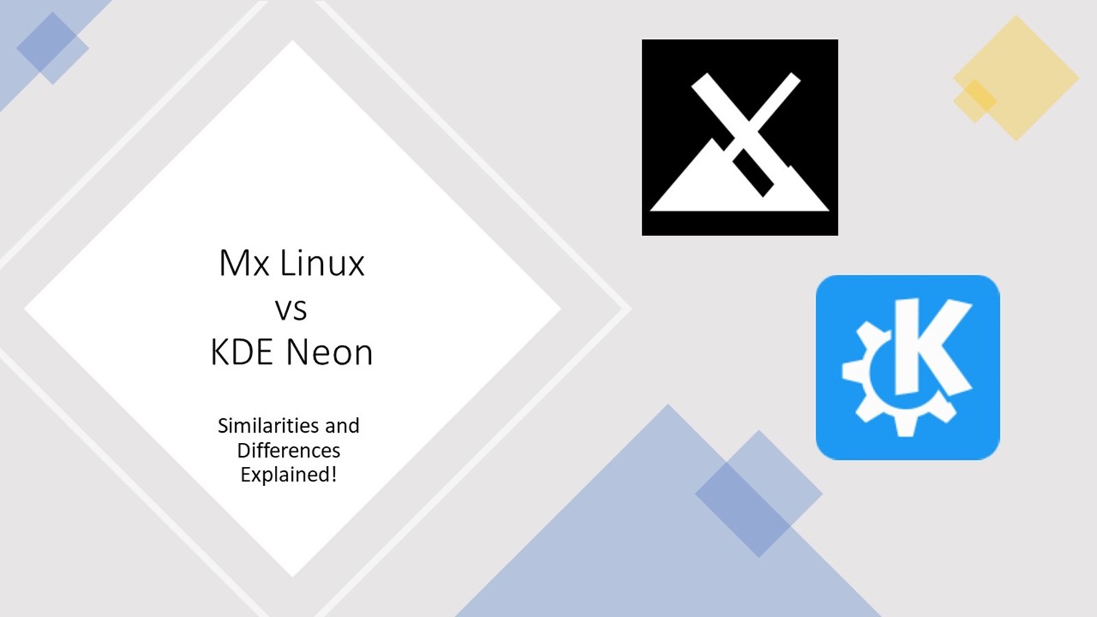 MX Linux vs KDE Neon: Similarities & Differences!