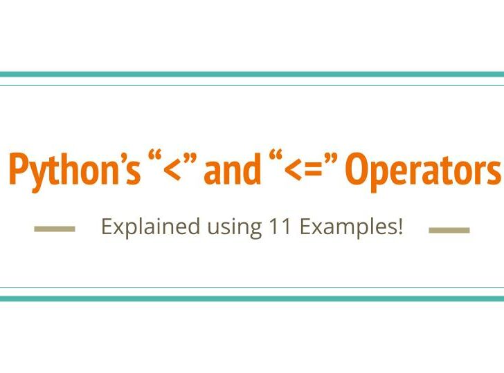 Python’s “<